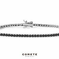 Bracciale Comete Uomo Tennis in Acciaio Zircone UBR 898 M18 - UBR 898 M18